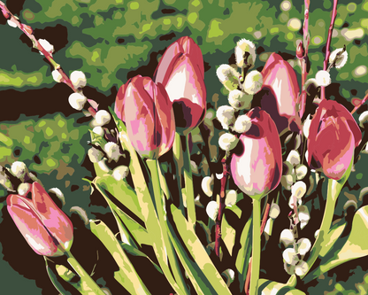 Paint by Numbers - Tulipaner