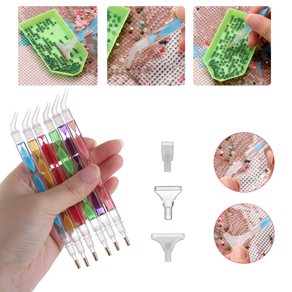 Tilbehør - Diamond Painting pen - Spiral med 5 spidser