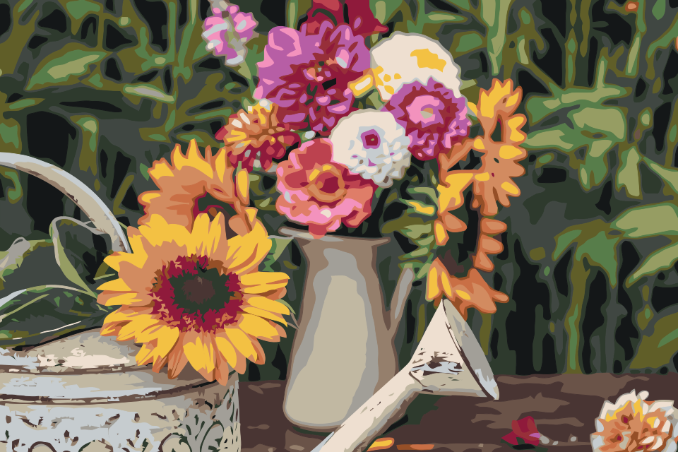 Paint by Numbers - Solsikke
