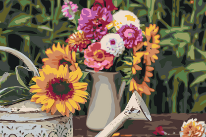 Paint by Numbers - Solsikke