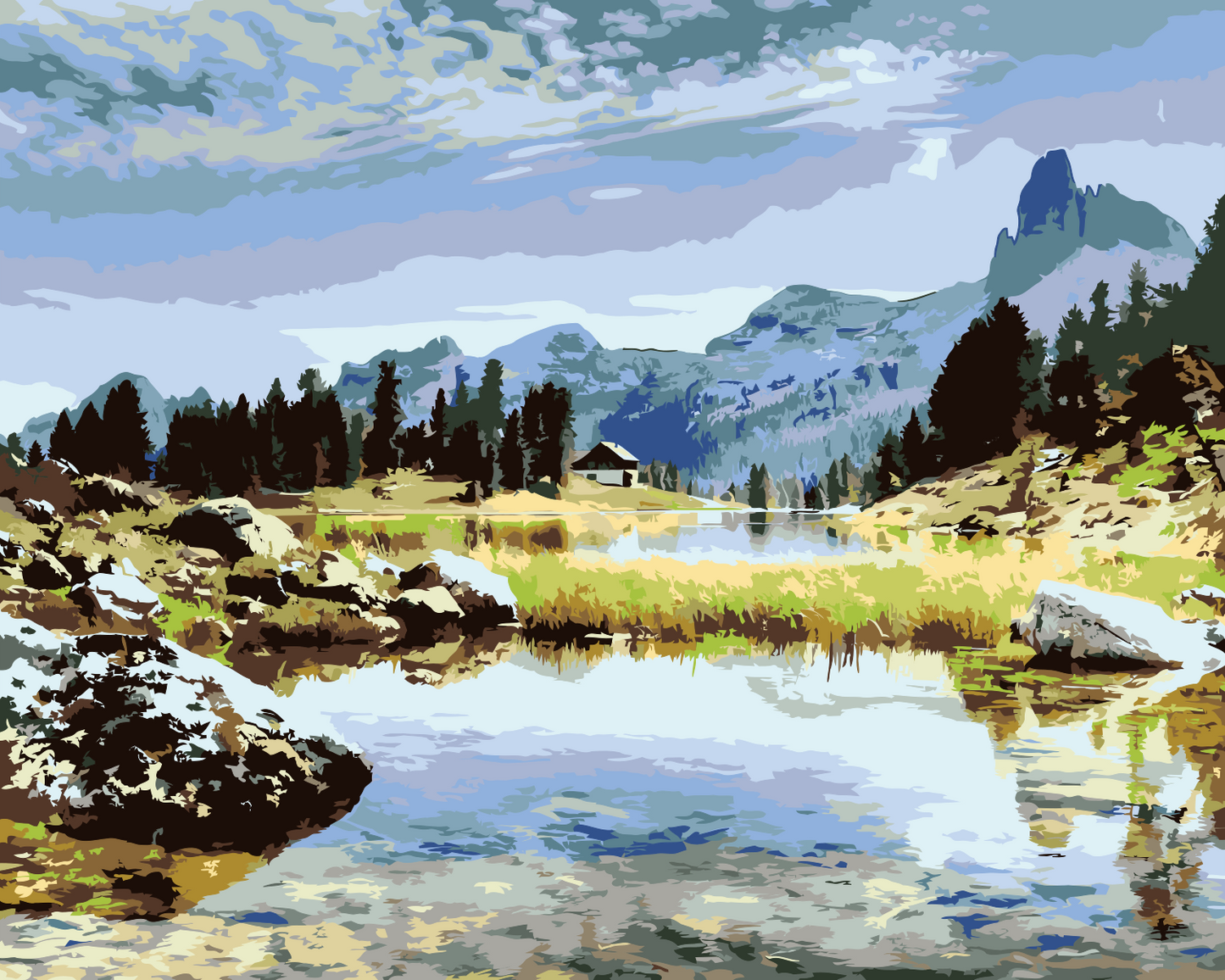 Paint by Numbers - Dolomitterne