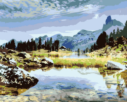 Paint by Numbers - Dolomitterne