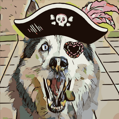 Paint by Numbers - Ulvepirat