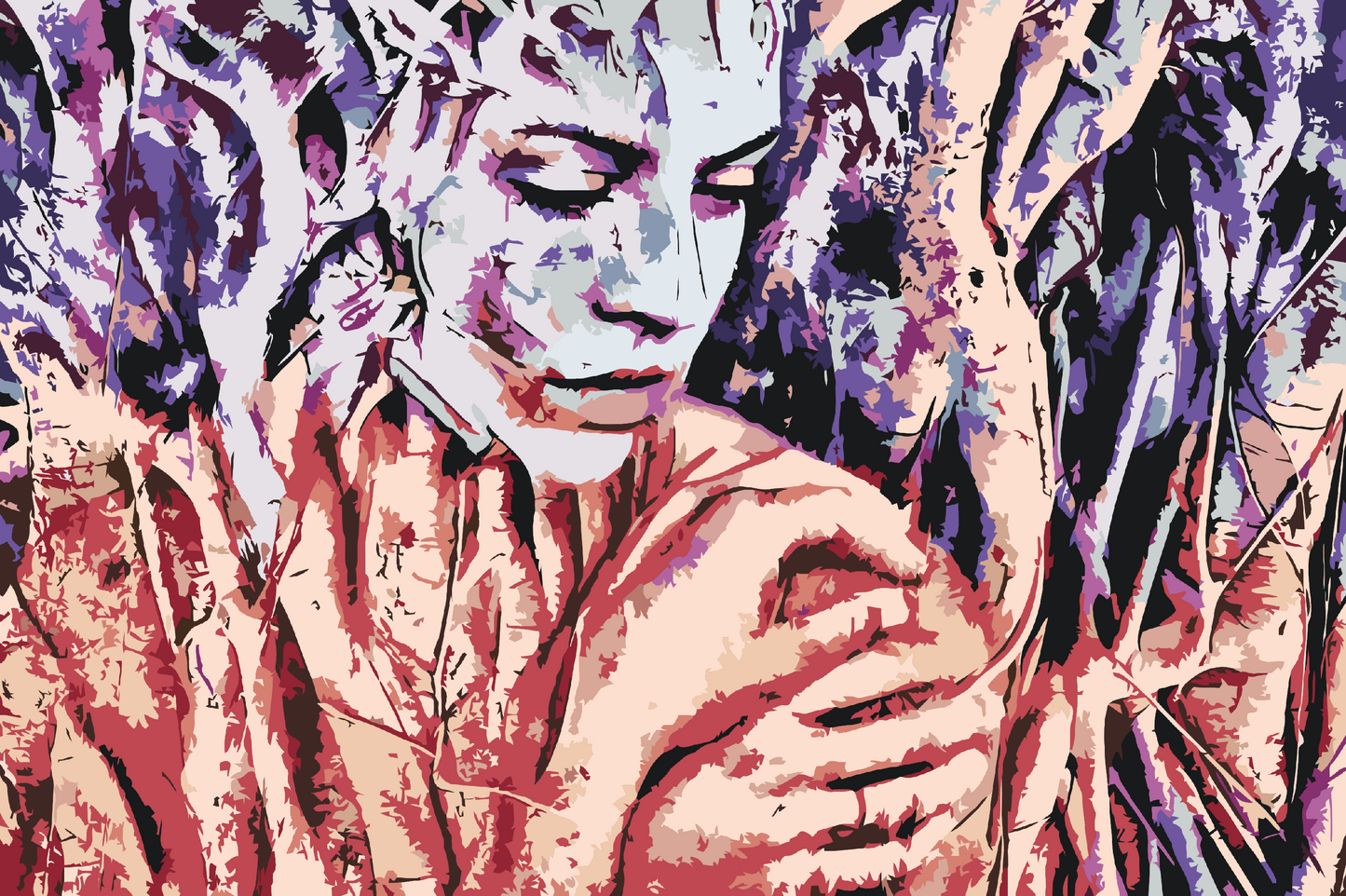 Paint by Numbers - Kvinde mellem rødder