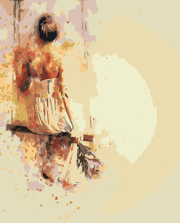 Paint by Numbers - Pige på gyngen