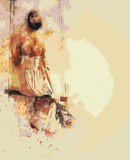 Paint by Numbers - Pige på gyngen