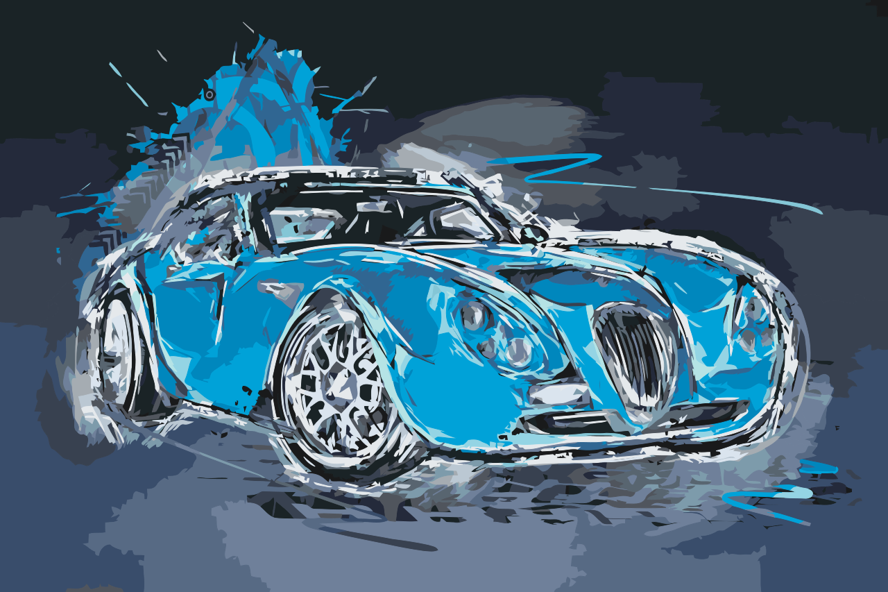 Paint by Numbers - Wiesmann GT MF4