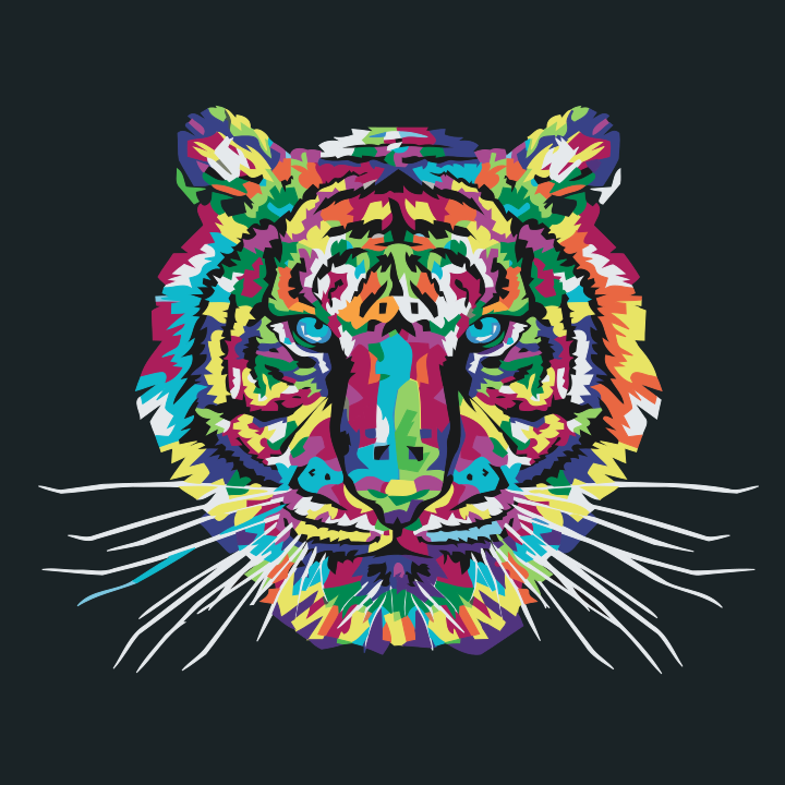 Paint by Numbers - Farverig Tiger