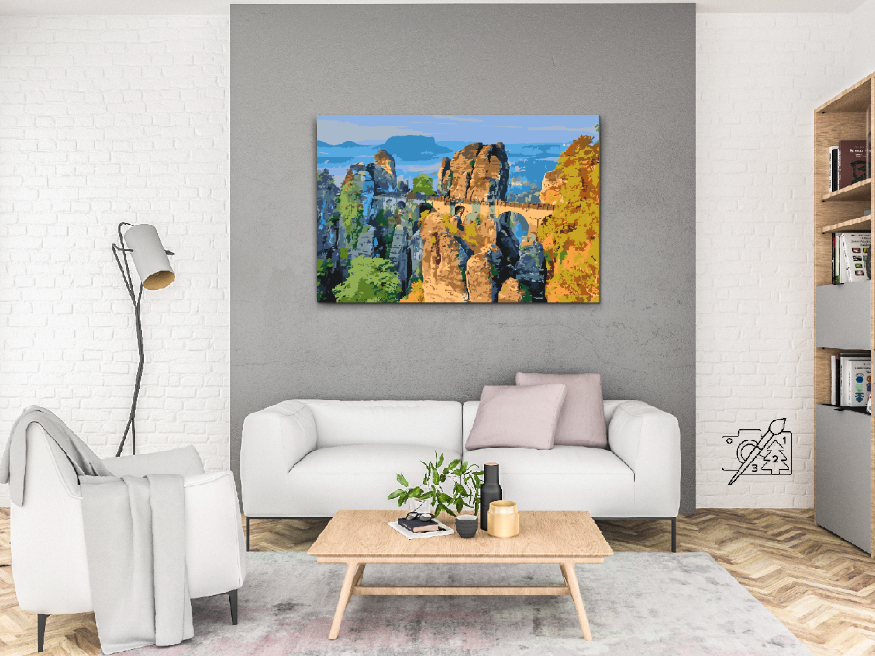Paint by Numbers - Bastei-broen