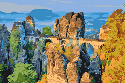 Paint by Numbers - Bastei-broen