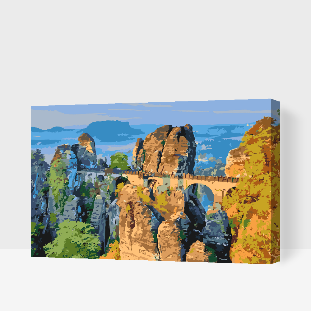 Paint by Numbers - Bastei-broen