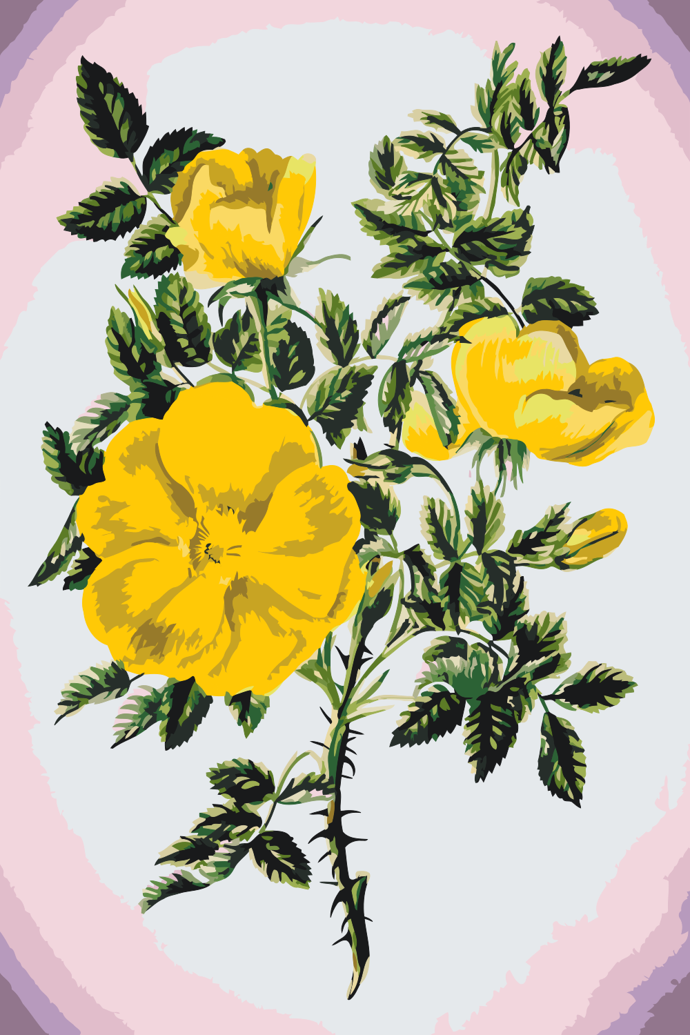 Paint by Numbers - Vintage Flowers III