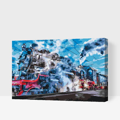Paint by Numbers - Lokomotiv