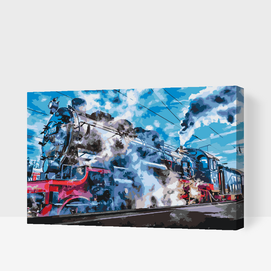 Paint by Numbers - Lokomotiv
