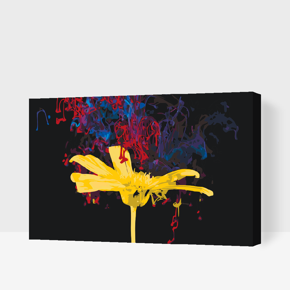 Paint by Numbers - Gul blomst