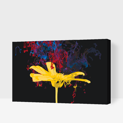 Paint by Numbers - Gul blomst