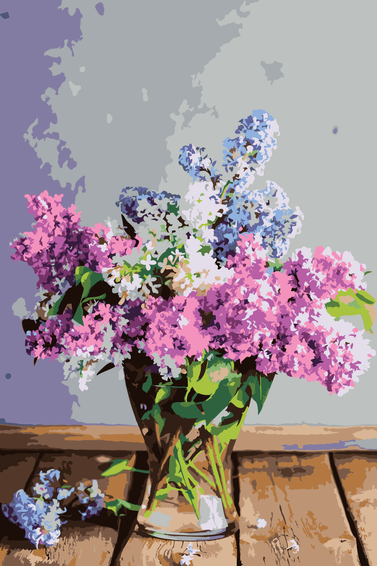 Paint by Numbers - Syrener i en vase