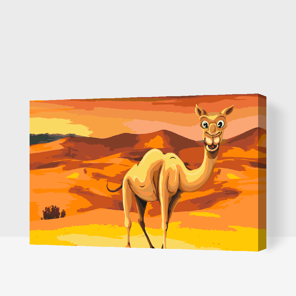 Paint by Numbers - Kamel i ørkenen