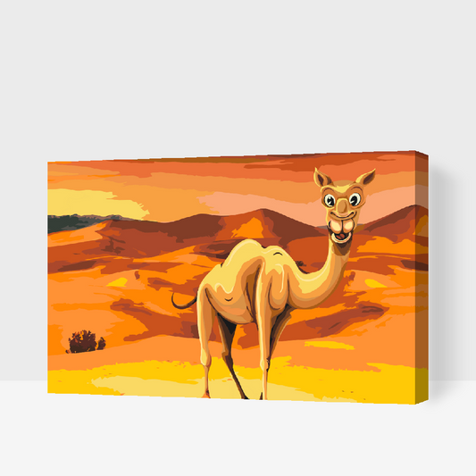 Paint by Numbers - Kamel i ørkenen