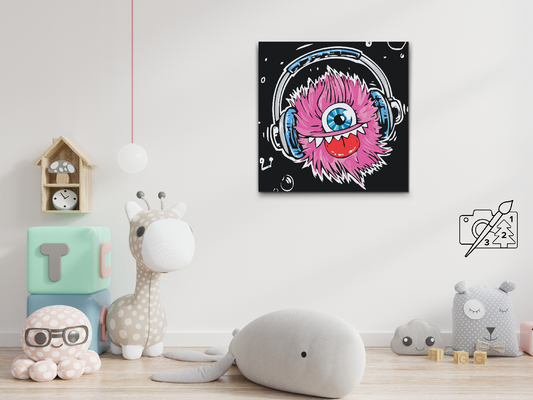 Paint by Numbers - Pink Monster