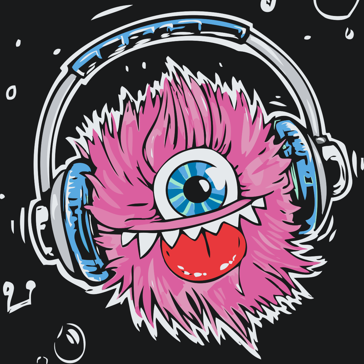 Paint by Numbers - Pink Monster