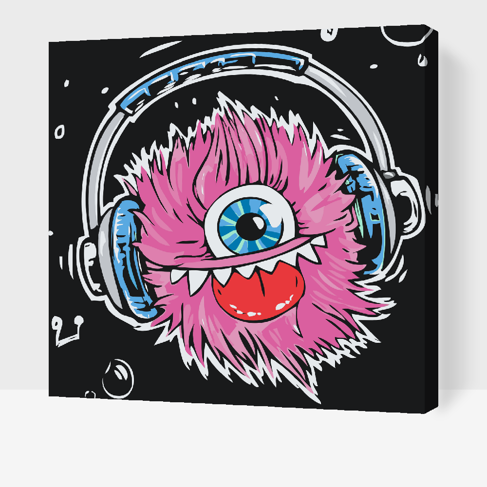Paint by Numbers - Pink Monster