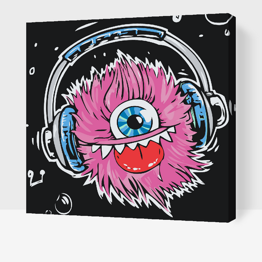 Paint by Numbers - Pink Monster