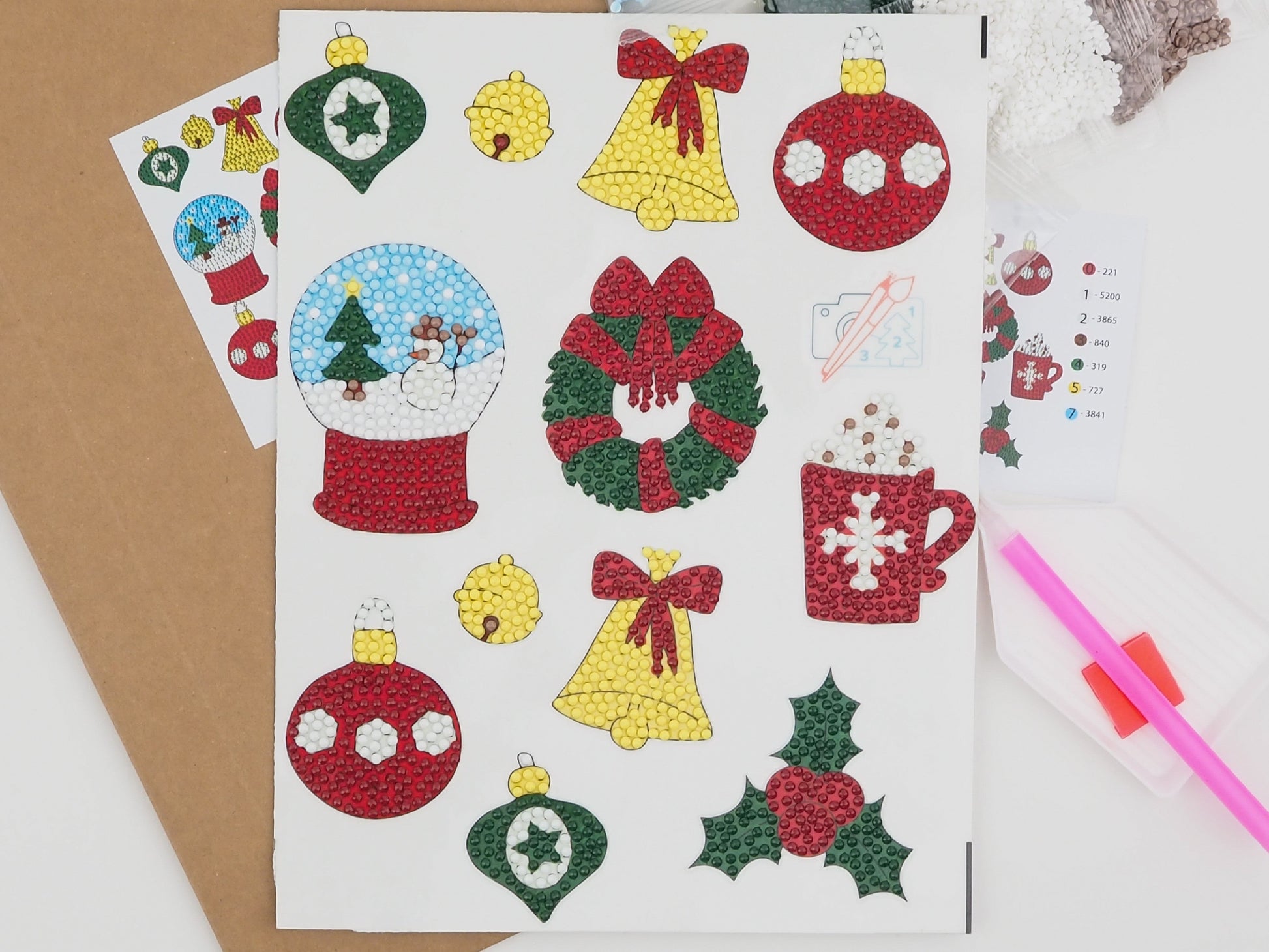 Diamond Painting Sticker - Diamond painting sticker - Juletid
