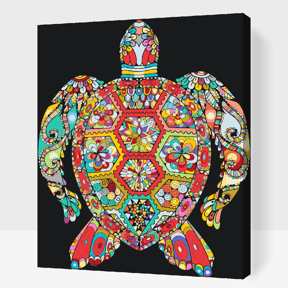 Paint by Numbers - Mandala - Skildpadde