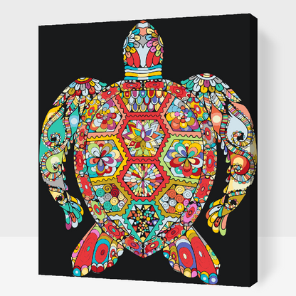 Paint by Numbers - Mandala - Skildpadde