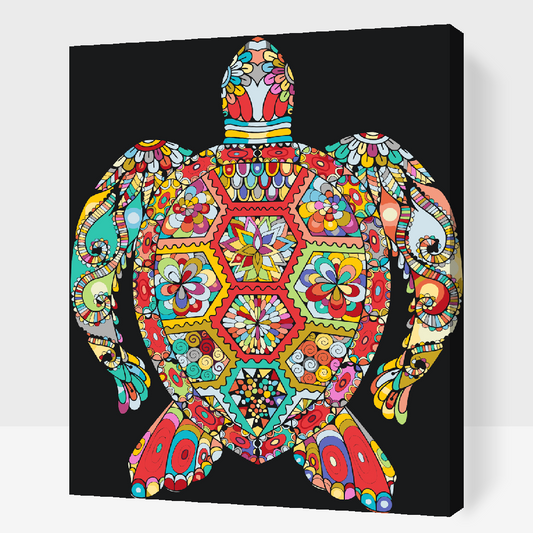 Paint by Numbers - Mandala - Skildpadde