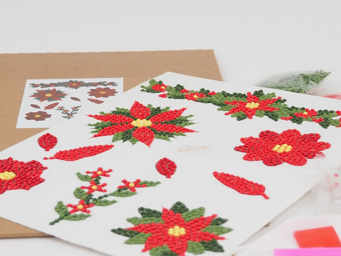 Diamond Painting Sticker - Julestjerneblomst