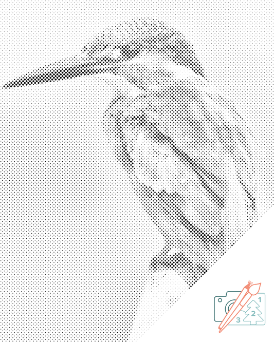 Mal-med-prikker -  Isfugl