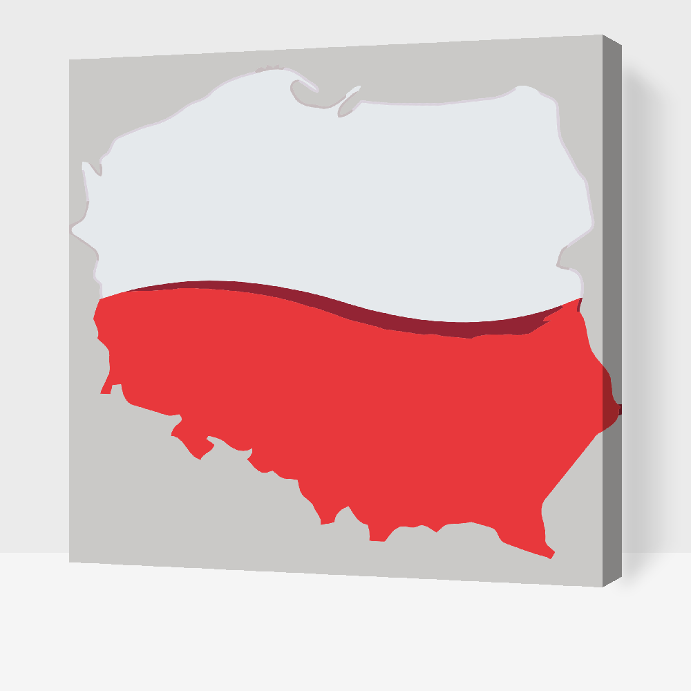 Paint by Numbers - Kort over Polen