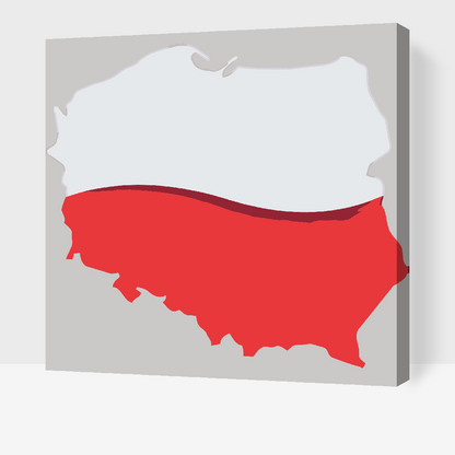 Paint by Numbers - Kort over Polen