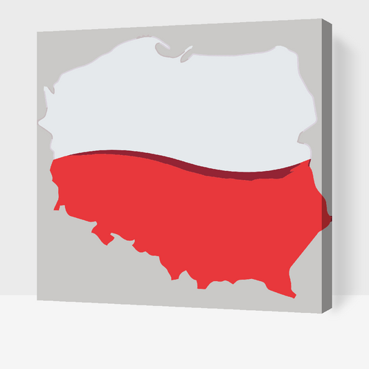 Paint by Numbers - Kort over Polen