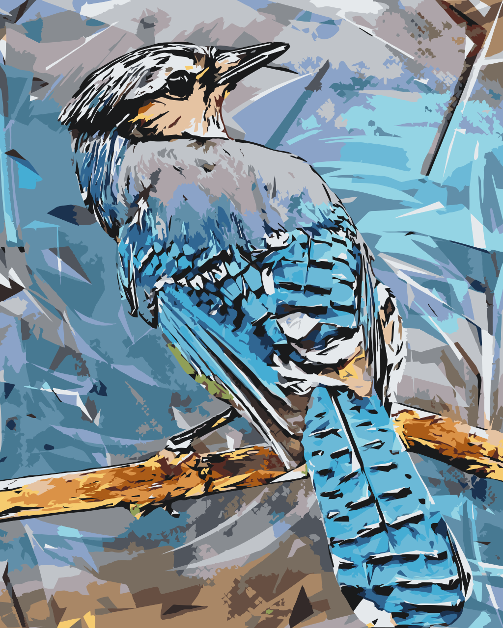 Paint by Numbers - Fugl Blåskade