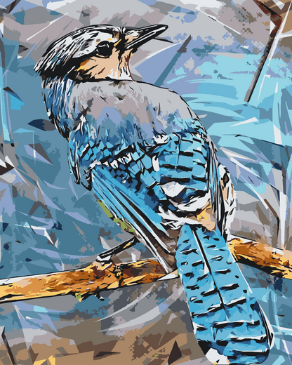 Paint by Numbers - Fugl Blåskade