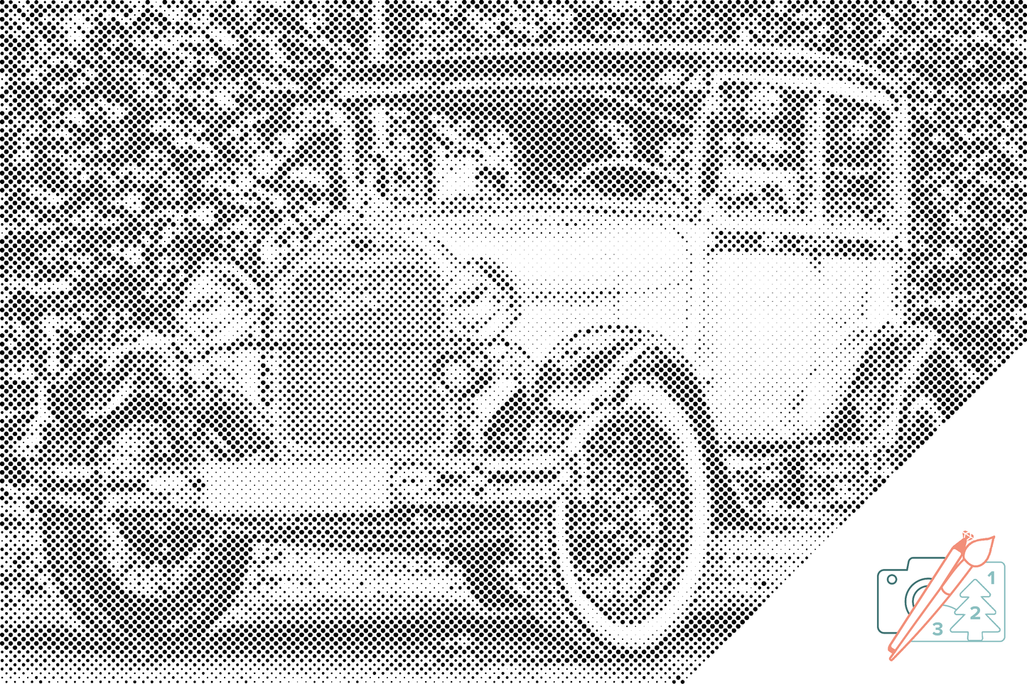 Mal-med-prikker -  Veteran Ford