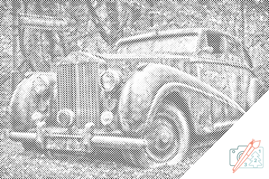 Mal-med-prikker -  Rolls Royce