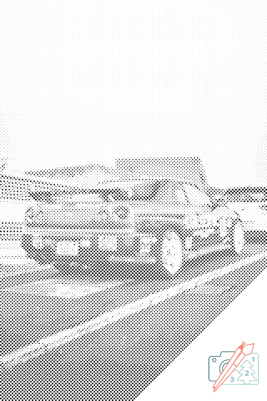 Mal-med-prikker -  Nissan Skyline
