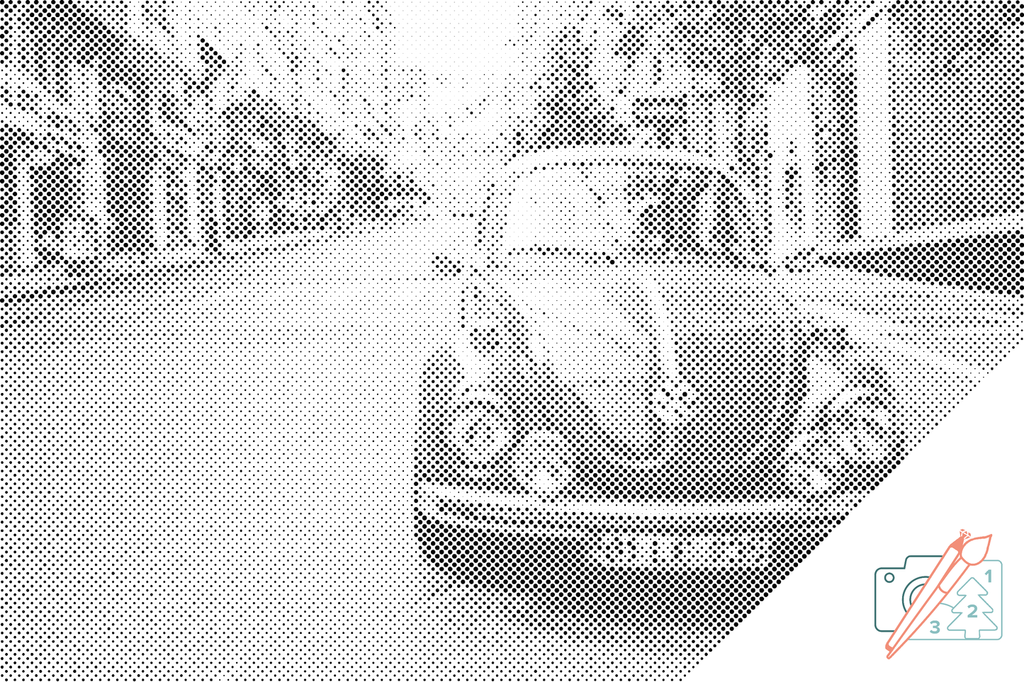 Mal-med-prikker -  Volkswagen Boble