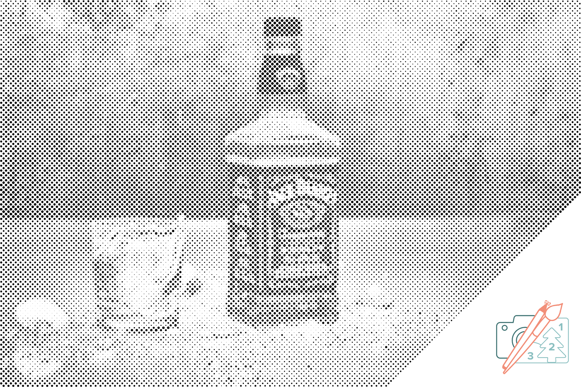 Mal-med-prikker -  Jack Daniels Whisky