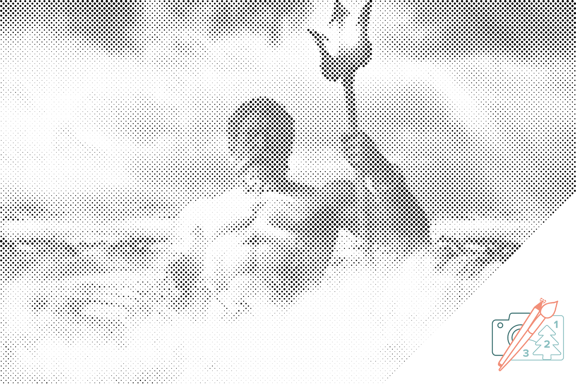 Mal-med-prikker -  Poseidon