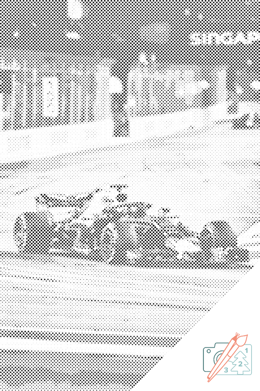 Mal-med-prikker -  Monopost Redbull
