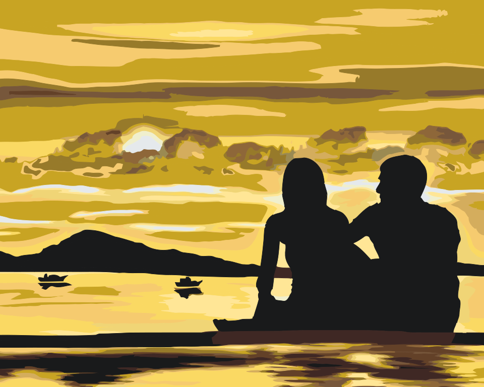 Paint by Numbers - Par ved solnedgang 2