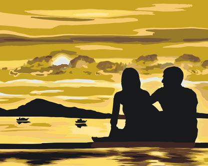 Paint by Numbers - Par ved solnedgang 2