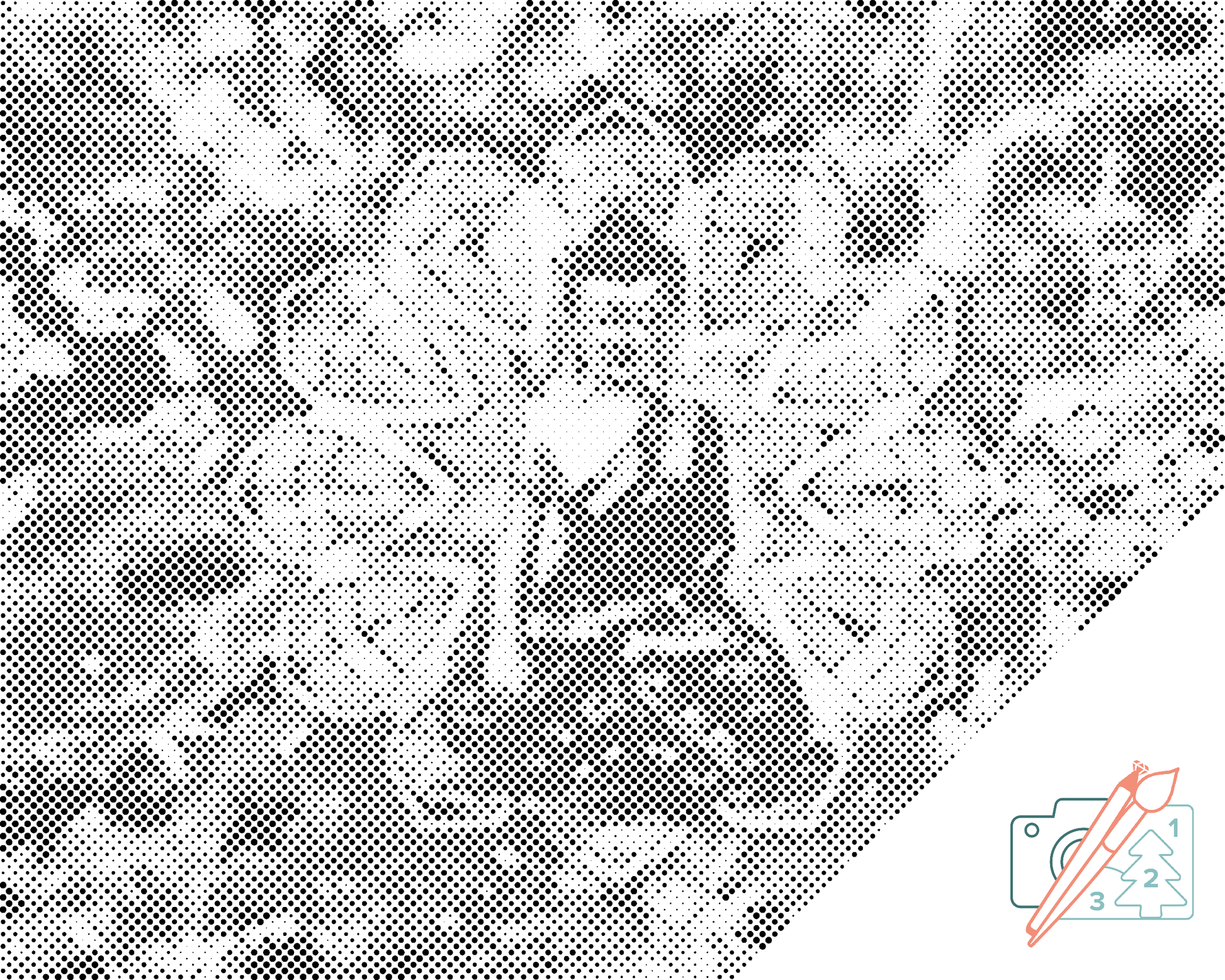 Mal-med-prikker -  Buddha