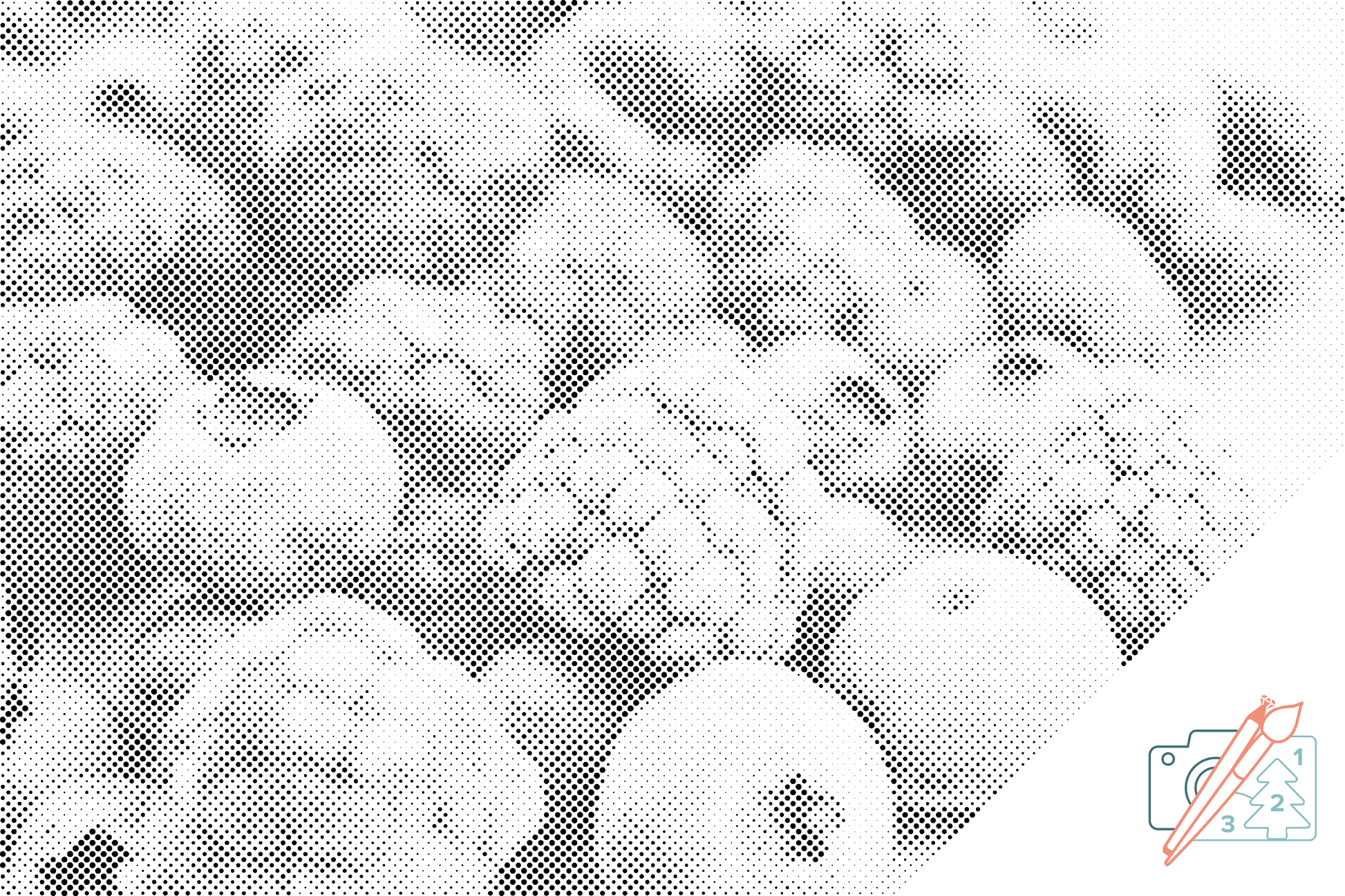 Mal-med-prikker -  Frosne frugter