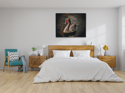 Paint by Numbers - Sort Svane